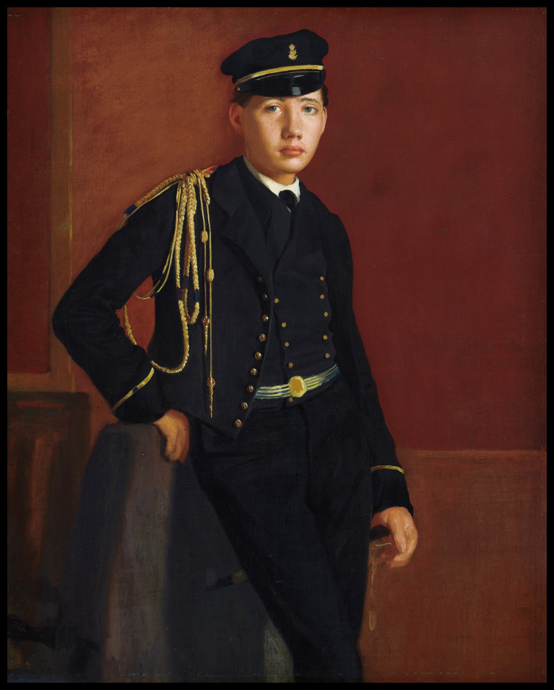 Achille De Gas en uniforme de cadet