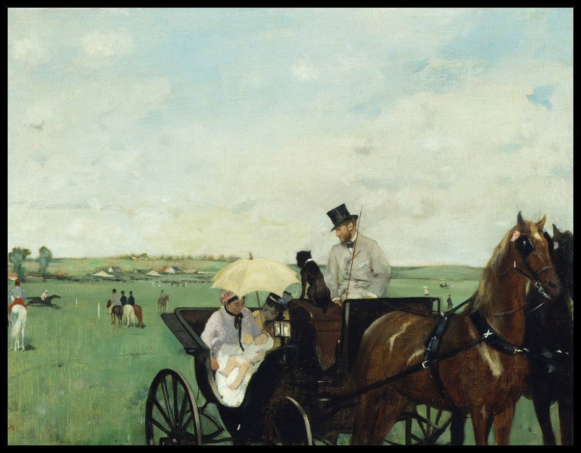 La calèche à la course