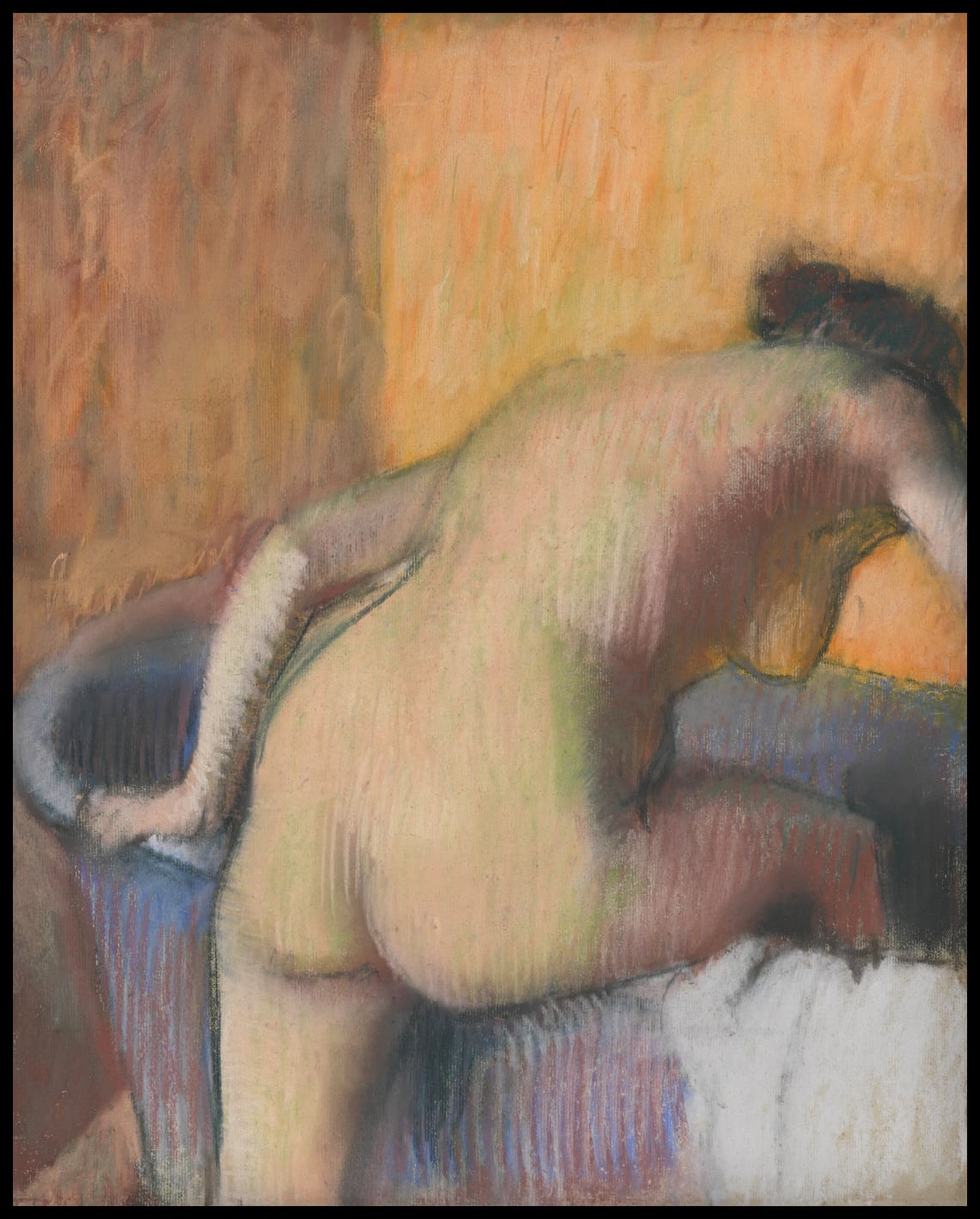 Bather Stepping into a Tub
