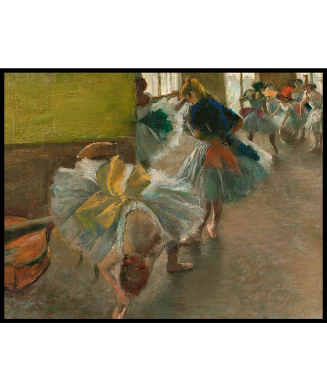 Dancers in the Rehearsal Room with a Double Bass