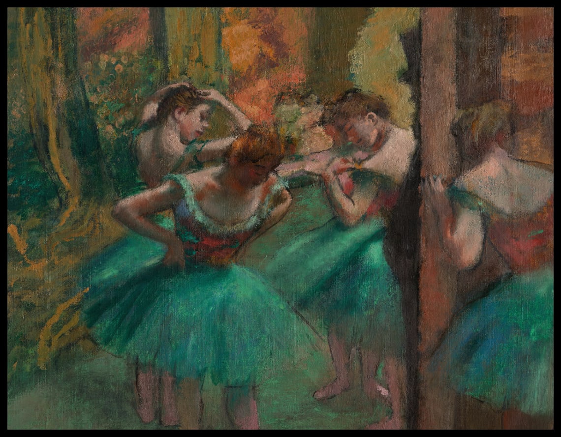 Dancers, Pink and Green