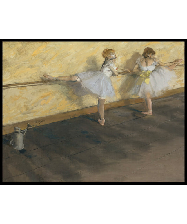 Dancers Practicing at the Barre