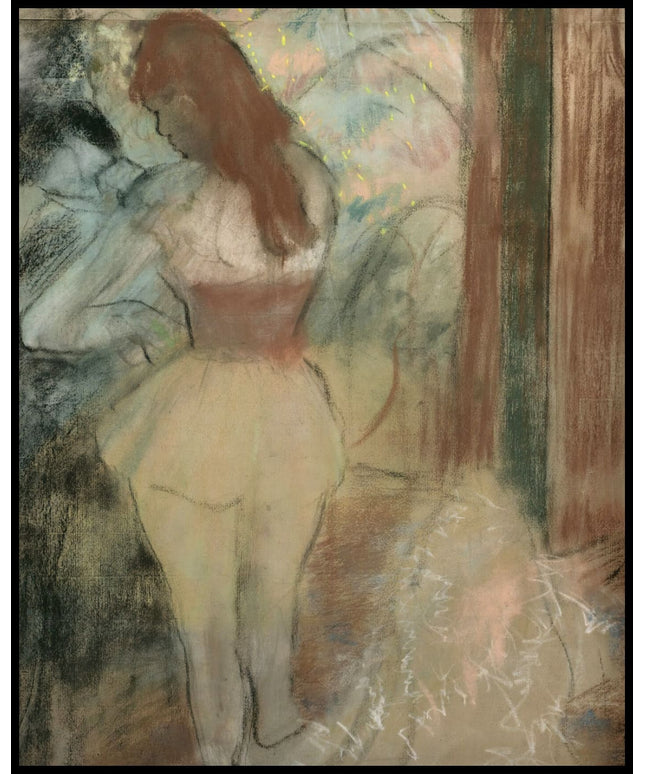 Danseuse s'habillant