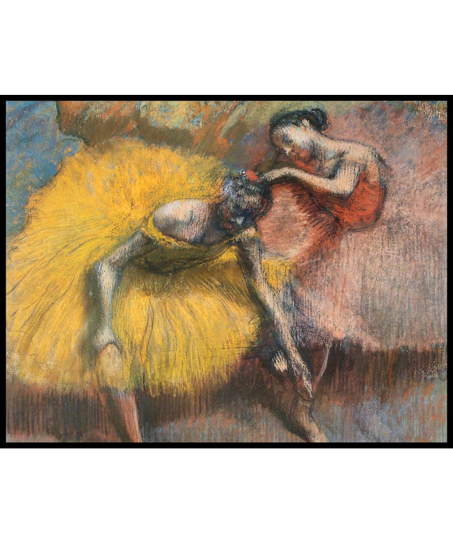 Deux Danseuses Jaunes Et Roses