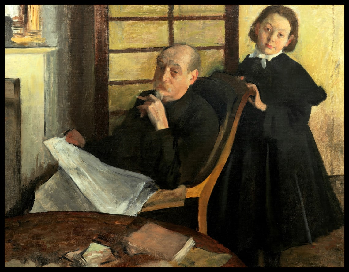 Henri Degas and His Niece Lucie Degas (L'oncle et le cousin de l'artiste)