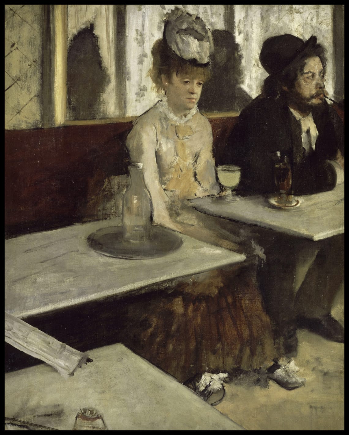 Dans un café