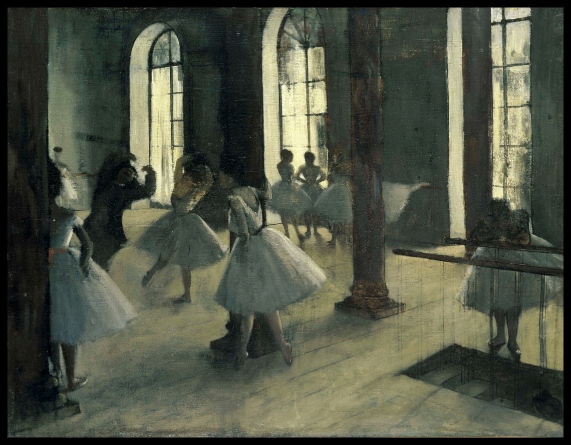 Répétition dans la salle de danse