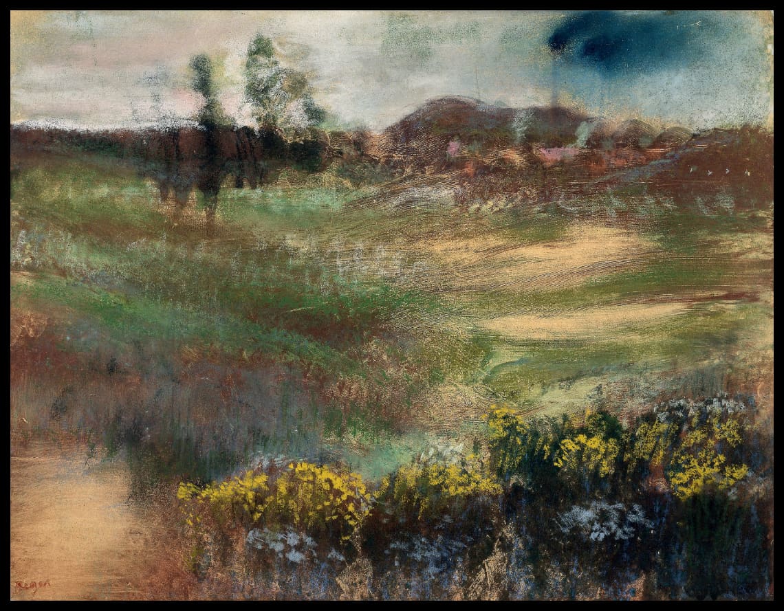 Paysage avec smokestacks