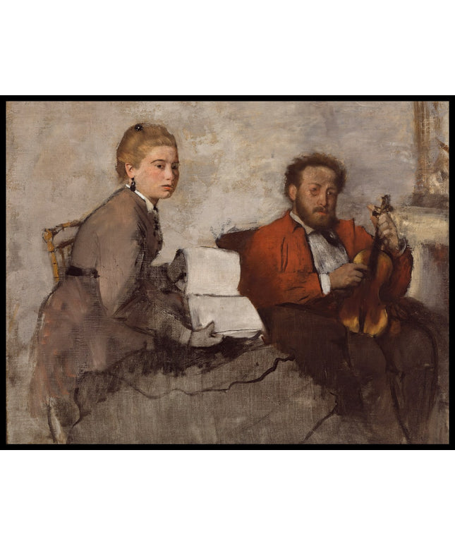 Violinist and Young Woman
