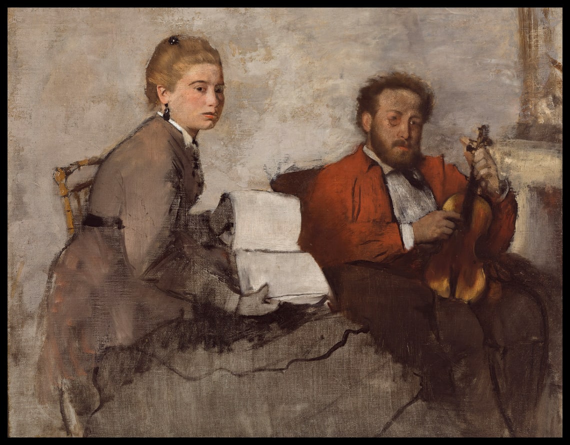 Violoniste et jeune femme
