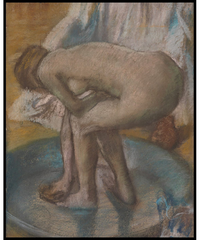 Woman Bathing in a Shallow Tub