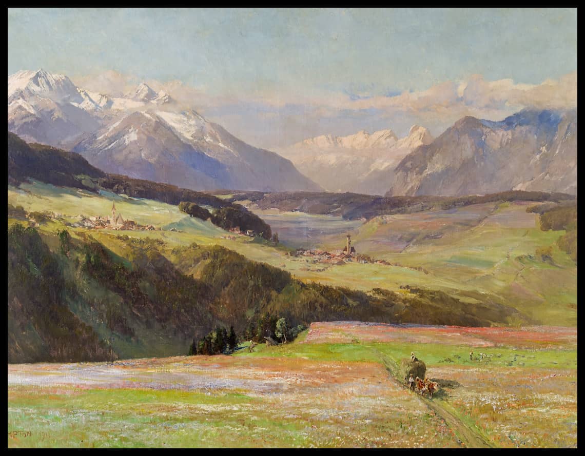 Blick von Igls ins Oberinntal