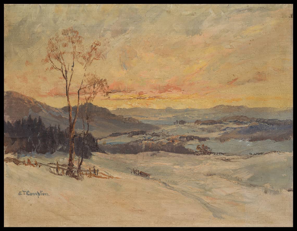 Winterlandschaft (Snowdonia in Wales)