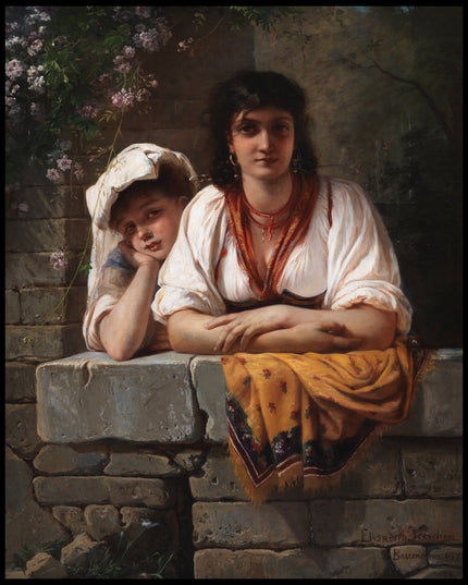 L'Aspetta. She is waiting for him