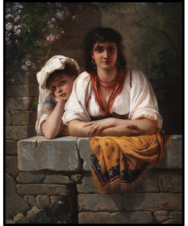 L'Aspetta. She is waiting for him