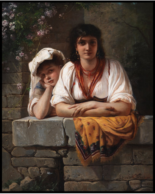 L'Aspetta. She is waiting for him