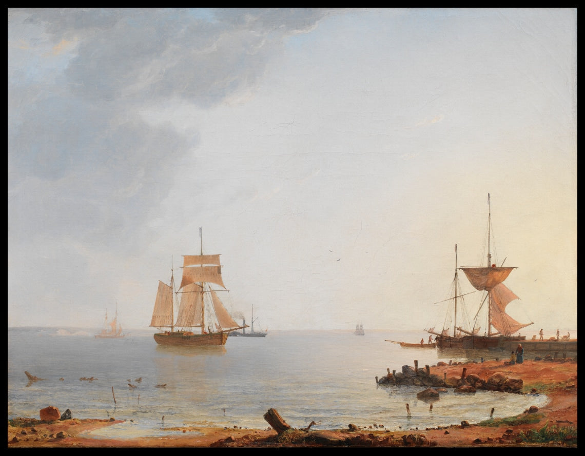 Ships Off the Coast of Zealand. Morning