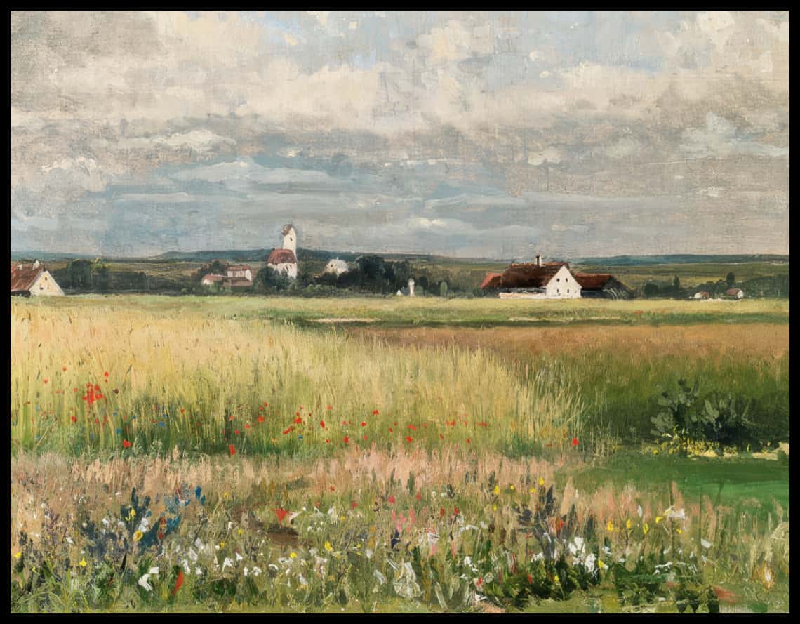 Dorf in weiter Ebene, Dachau