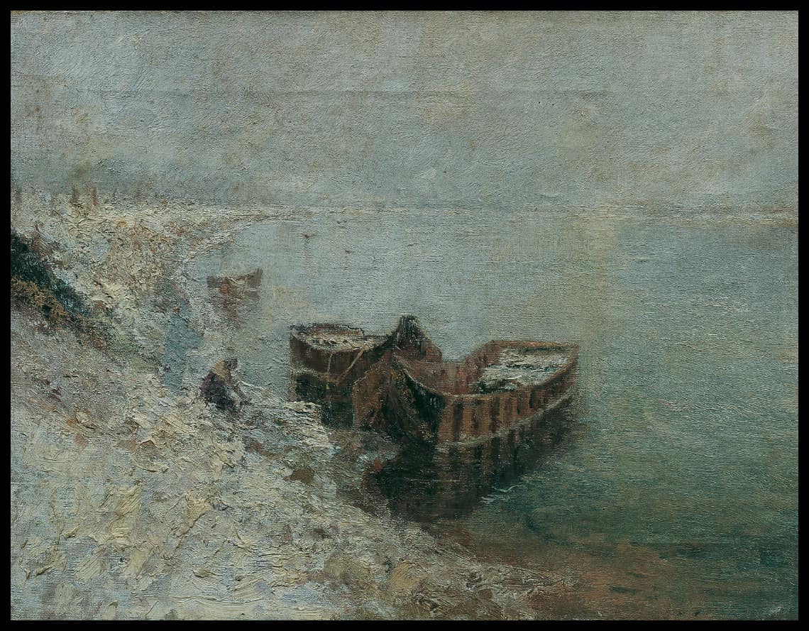 Fischerboote am Donauufer