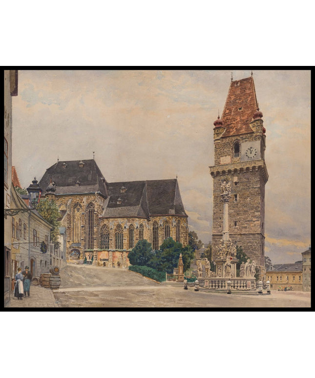 Blick auf die Kirche von Perchtoldsdorf