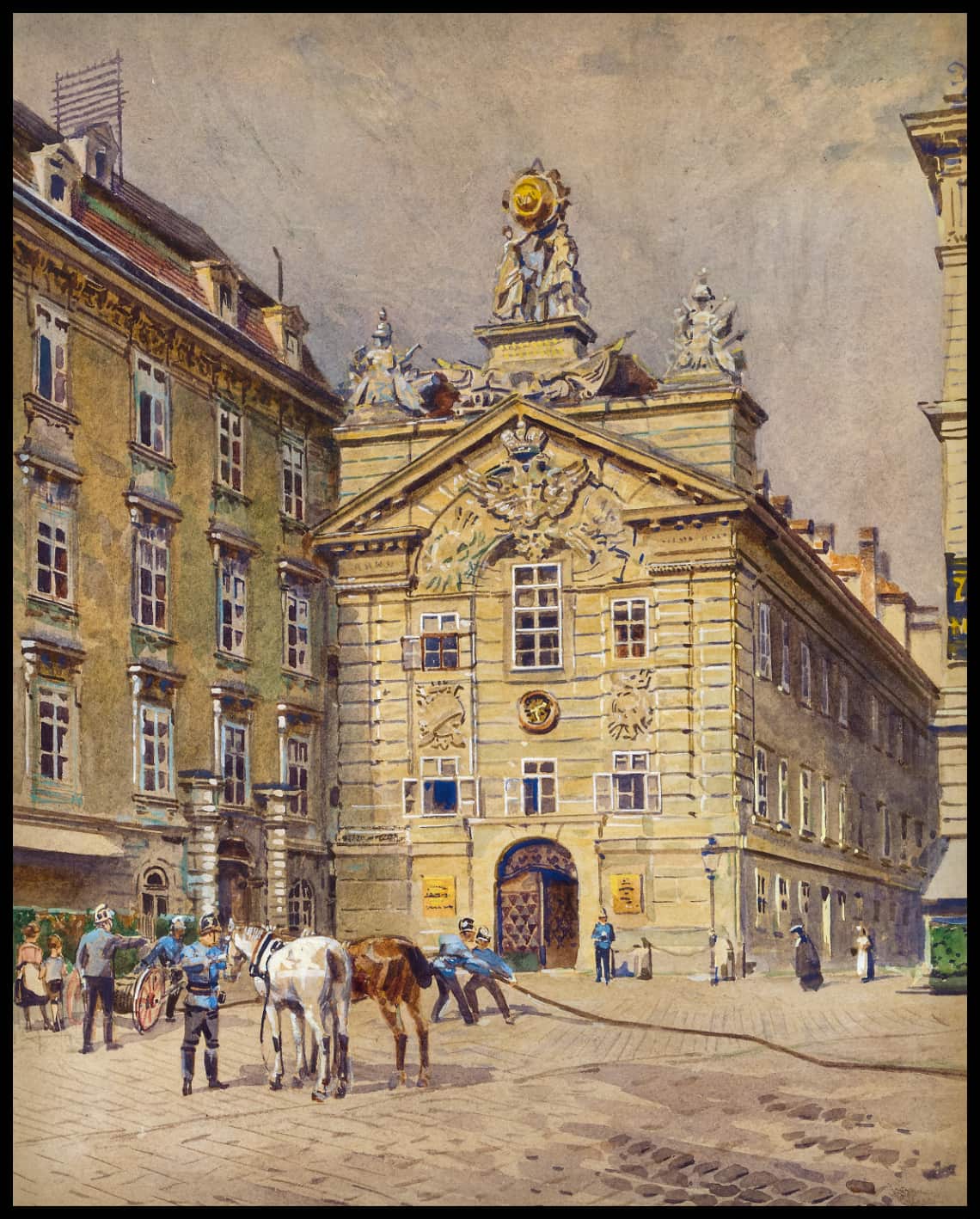 Feuerwehr am Hof in Wien