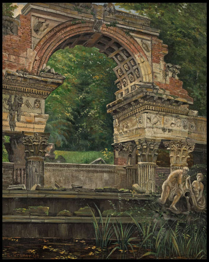 Römische Ruine im Schlosspark von Schönbrunn