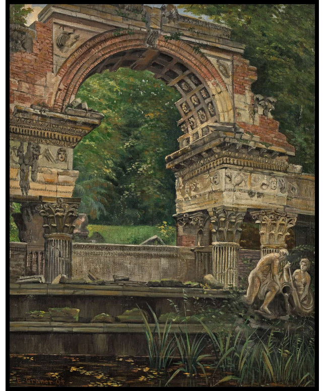 Römische Ruine im Schlosspark von Schönbrunn