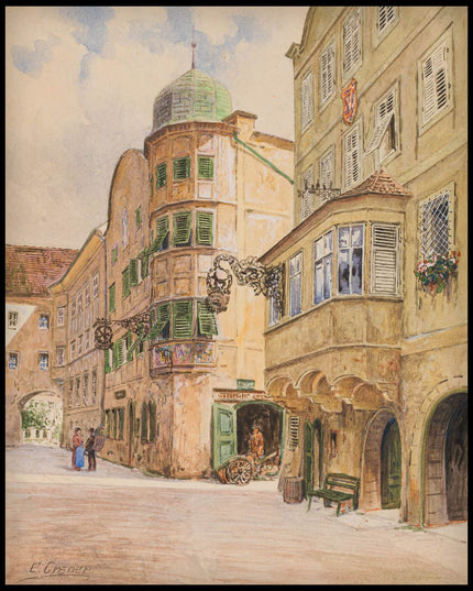 Tirol, Ansicht der Südtiroler Straße in Rattenberg