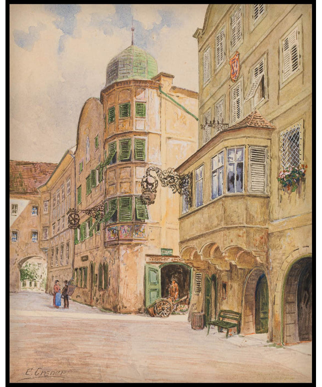 Tirol, Ansicht der Südtiroler Straße in Rattenberg