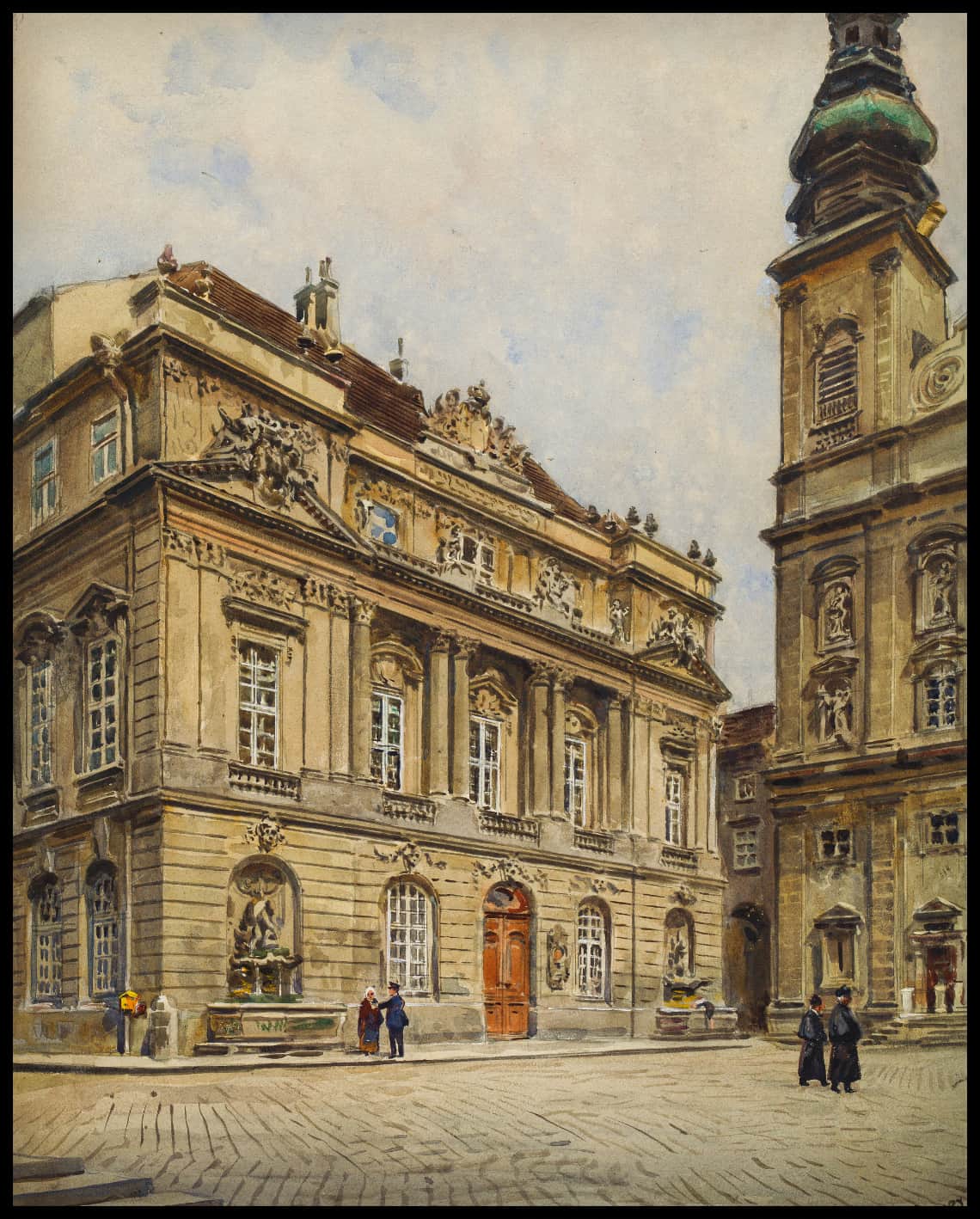 Wien, Alte Universität mit Jesuitenkirche