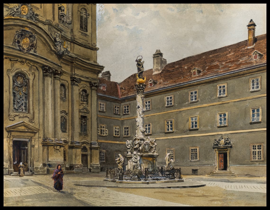 Wien, Platz vor der Piaristenkirche