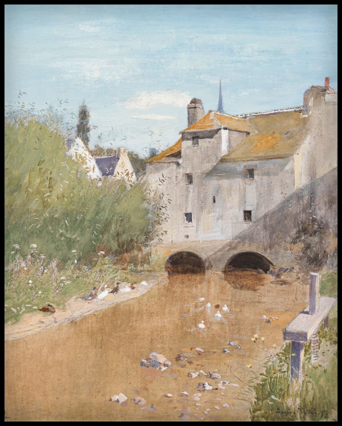 Old mill near Pont Aven in Brittany