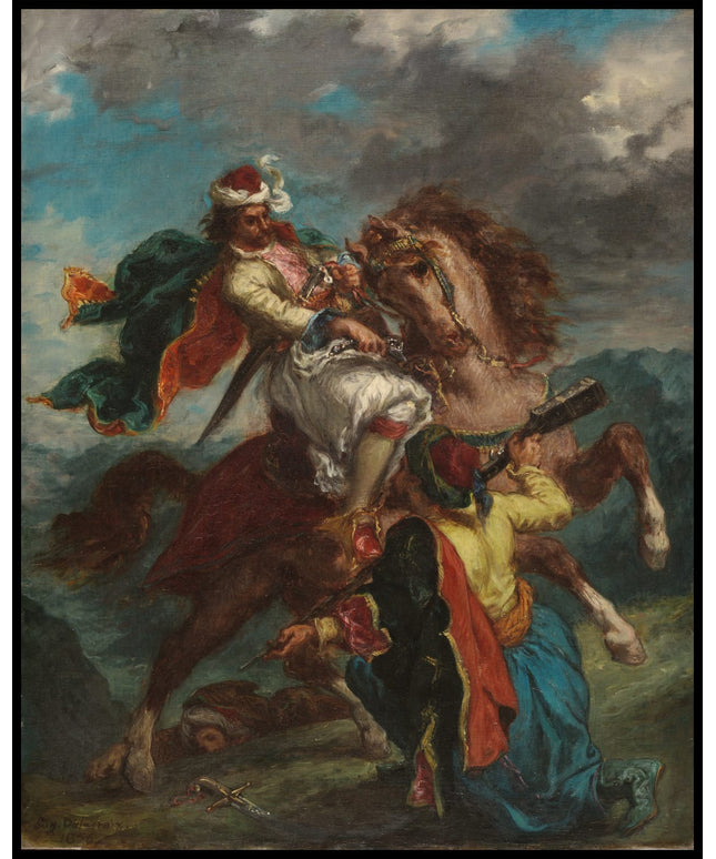 A Turk surrenders to a Greek horseman