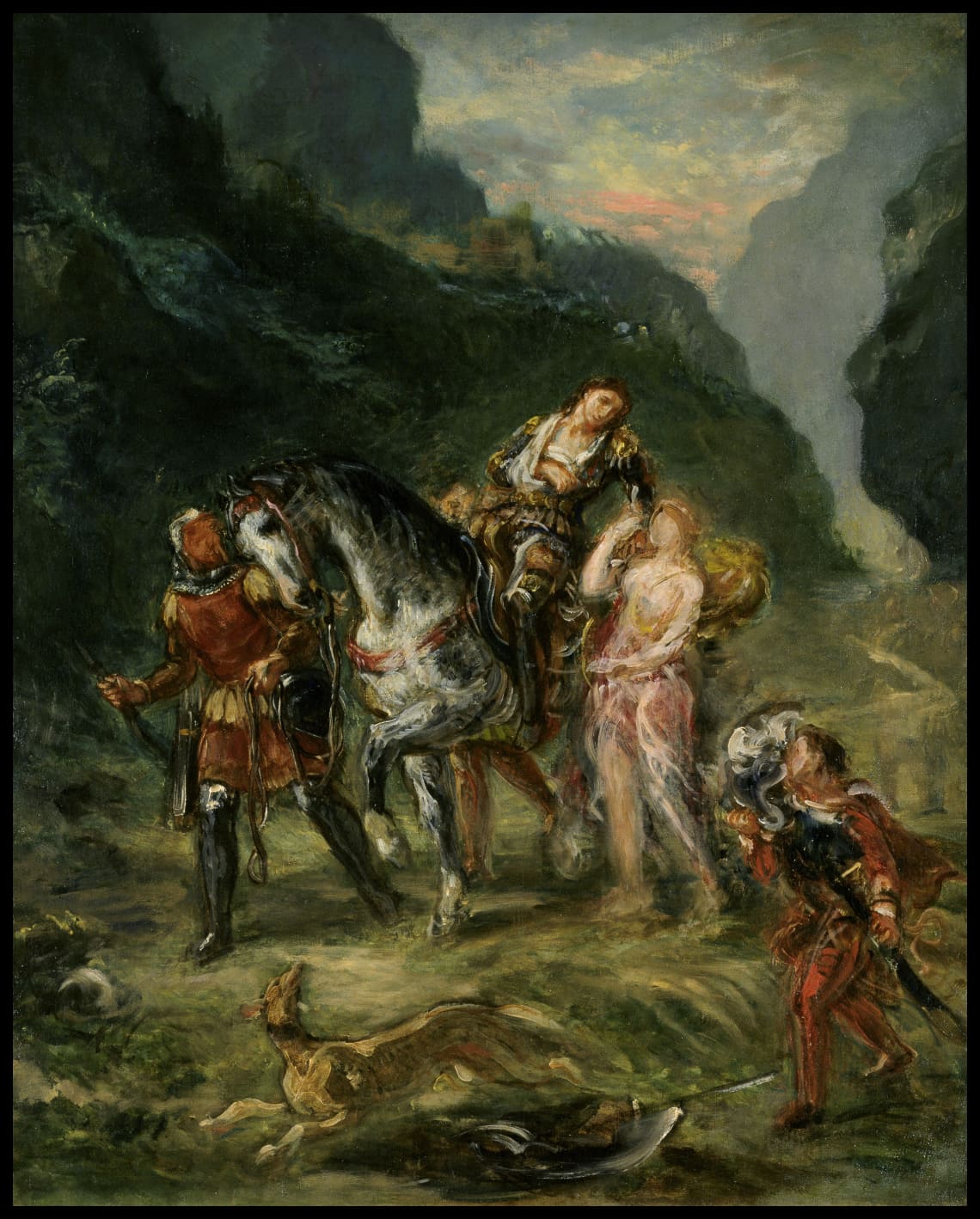 Angelica and the wounded Medoro