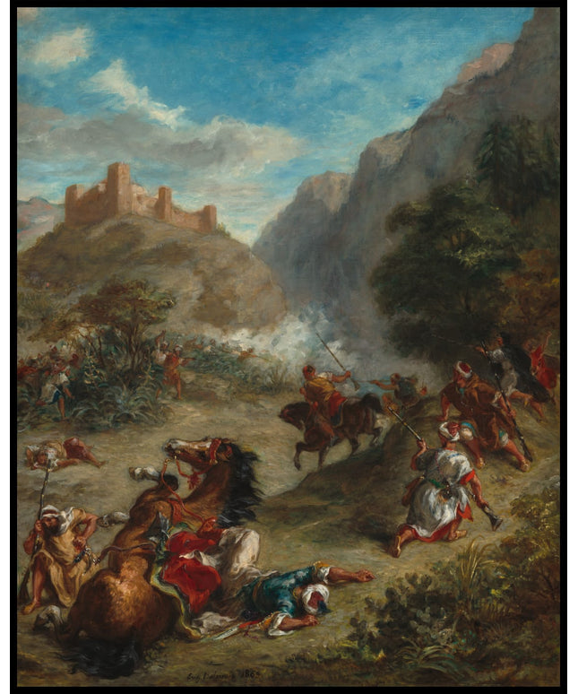 Arabs skirmishing in the mountains