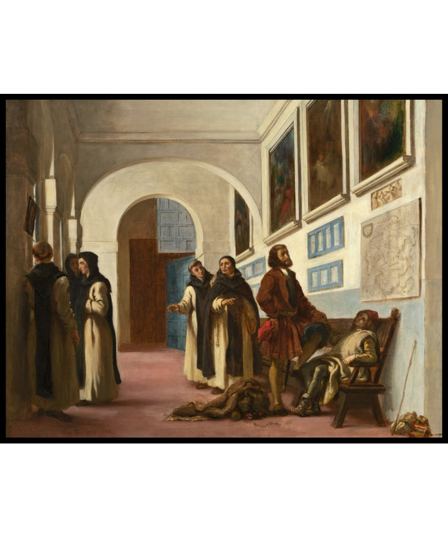 Christopher Columbus and his son at La Rábida