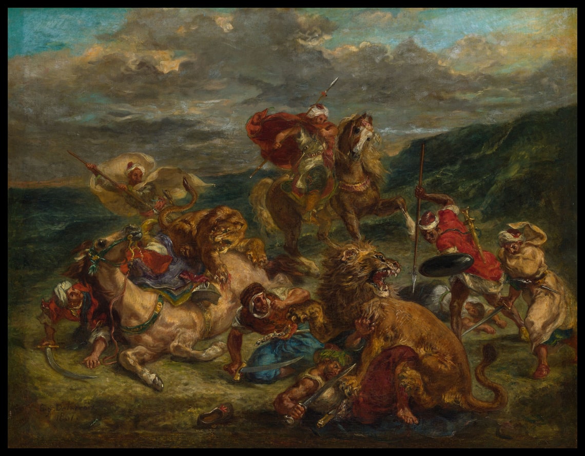 Chasse au lion