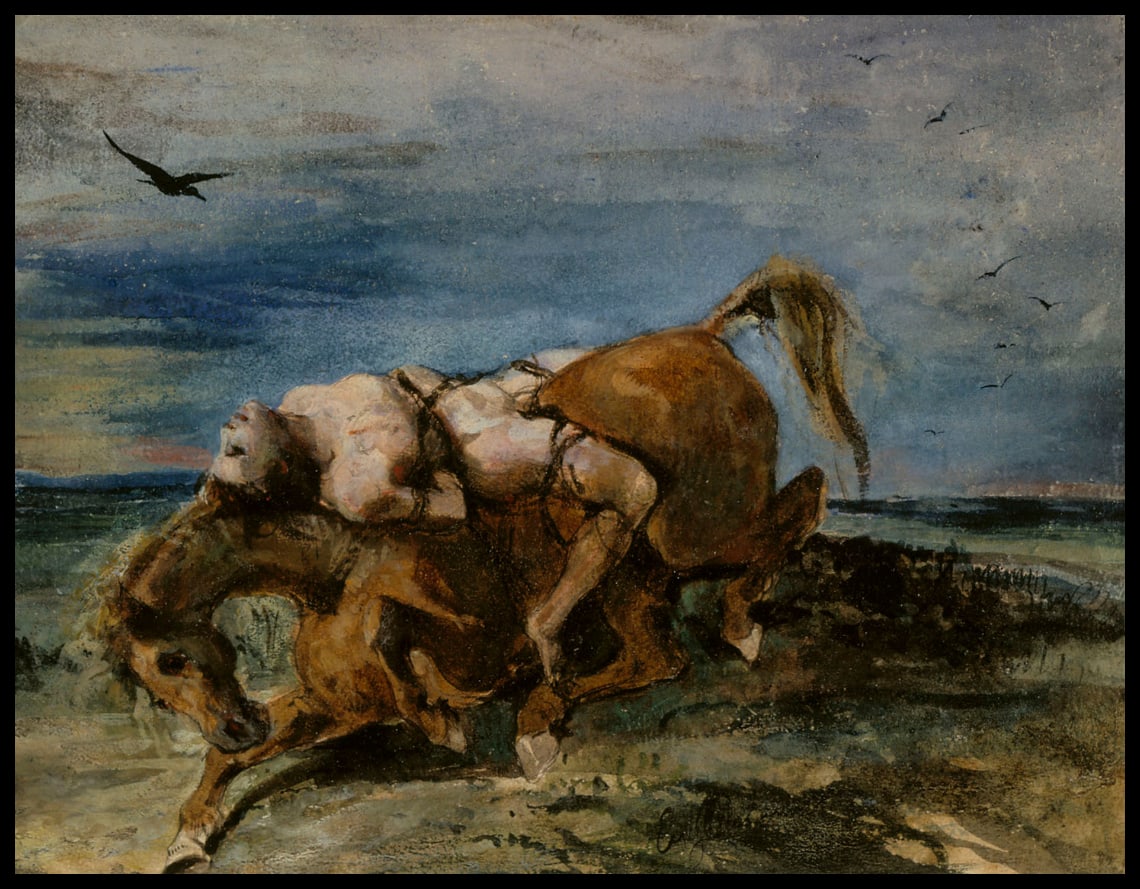 Mazeppa sur le cheval qui meurt
