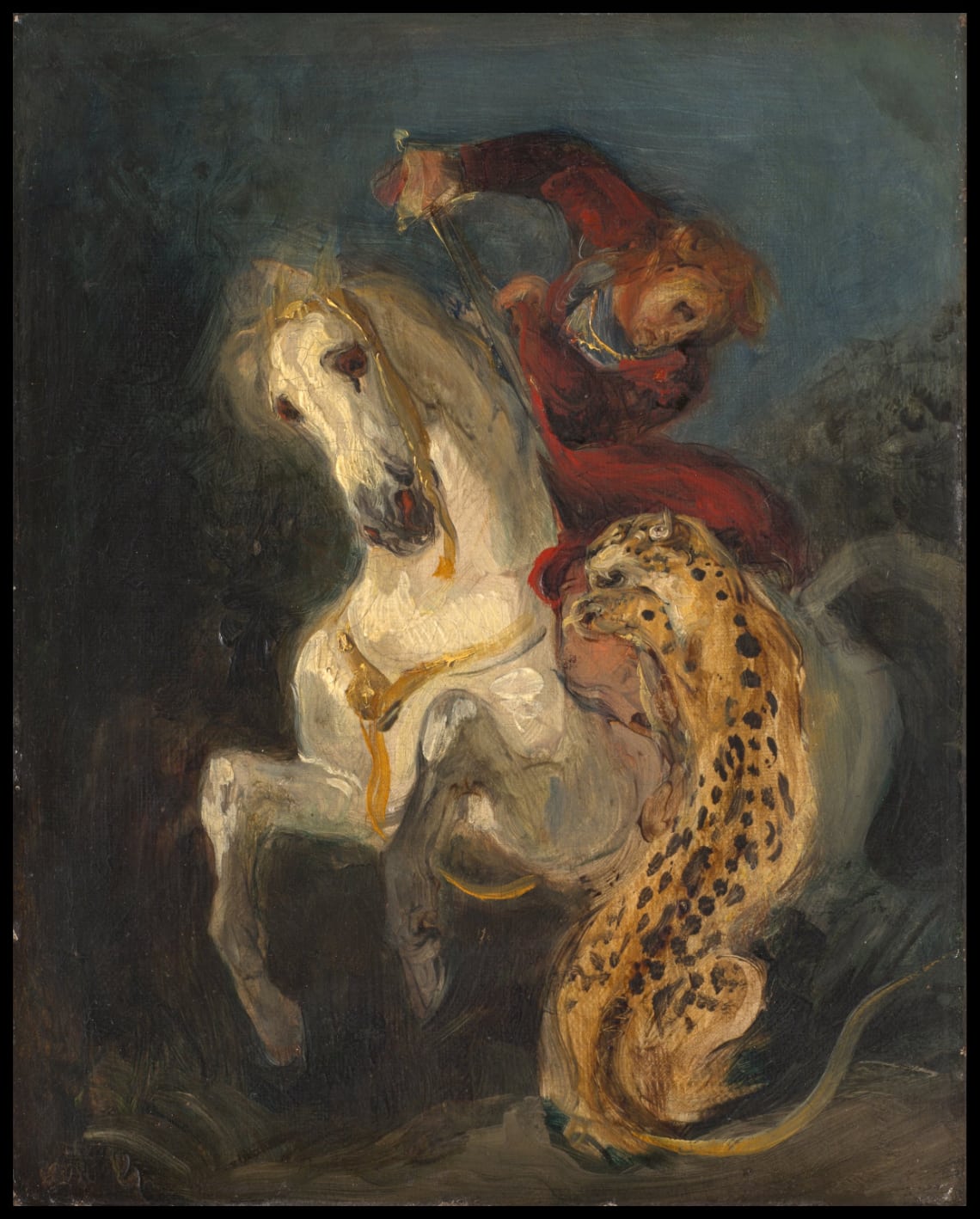 Rider attaqué par une jaguar
