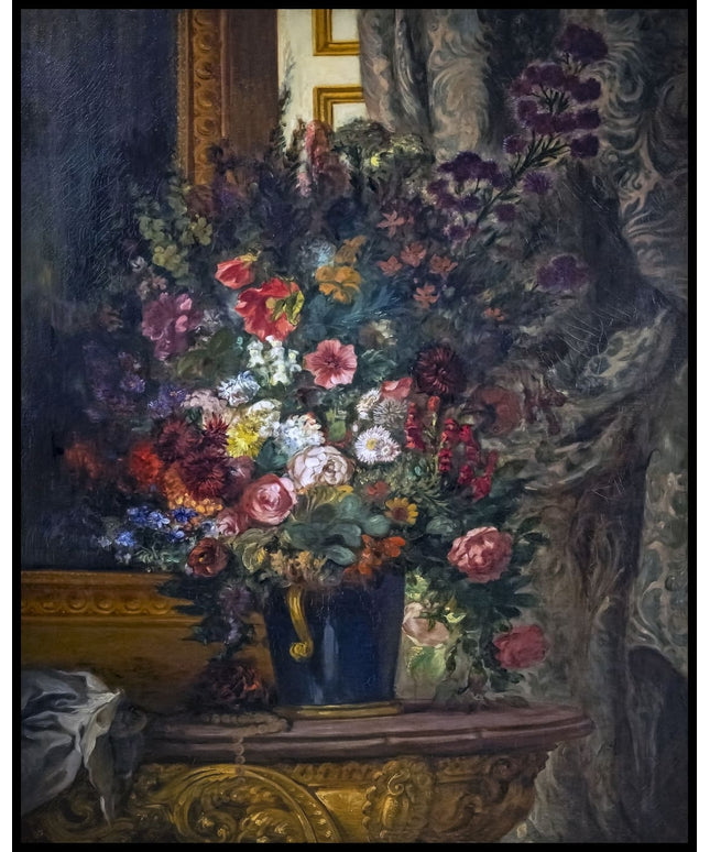 Vase de fleurs à la console