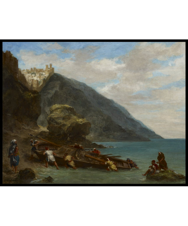 Vue de Tanger à partir du bord de la mer