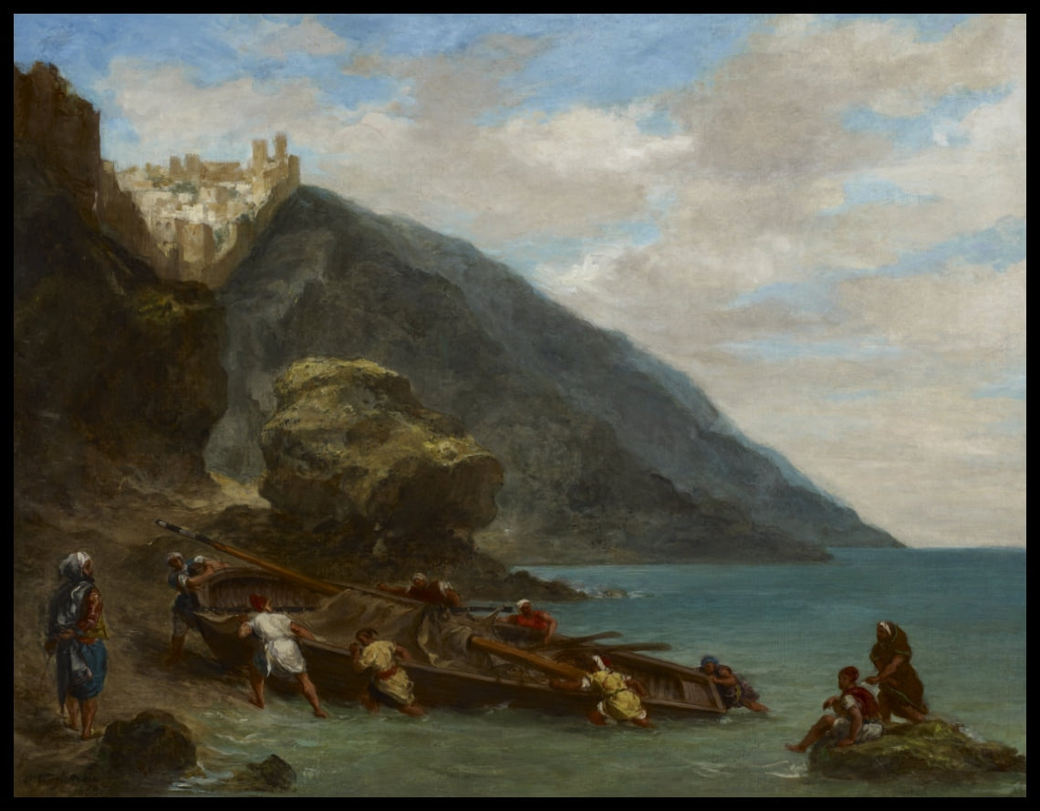 Vue de Tanger à partir du bord de la mer