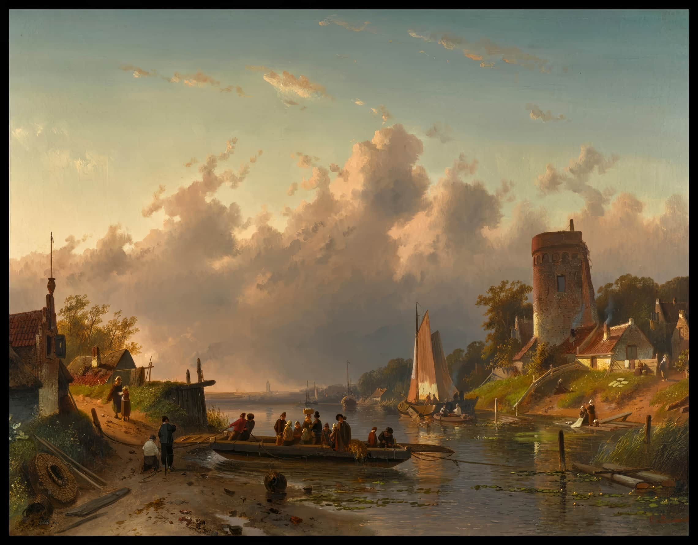 Evening At The Riverbank