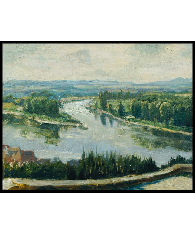 Zusammenfluss von Moldau und Elbe