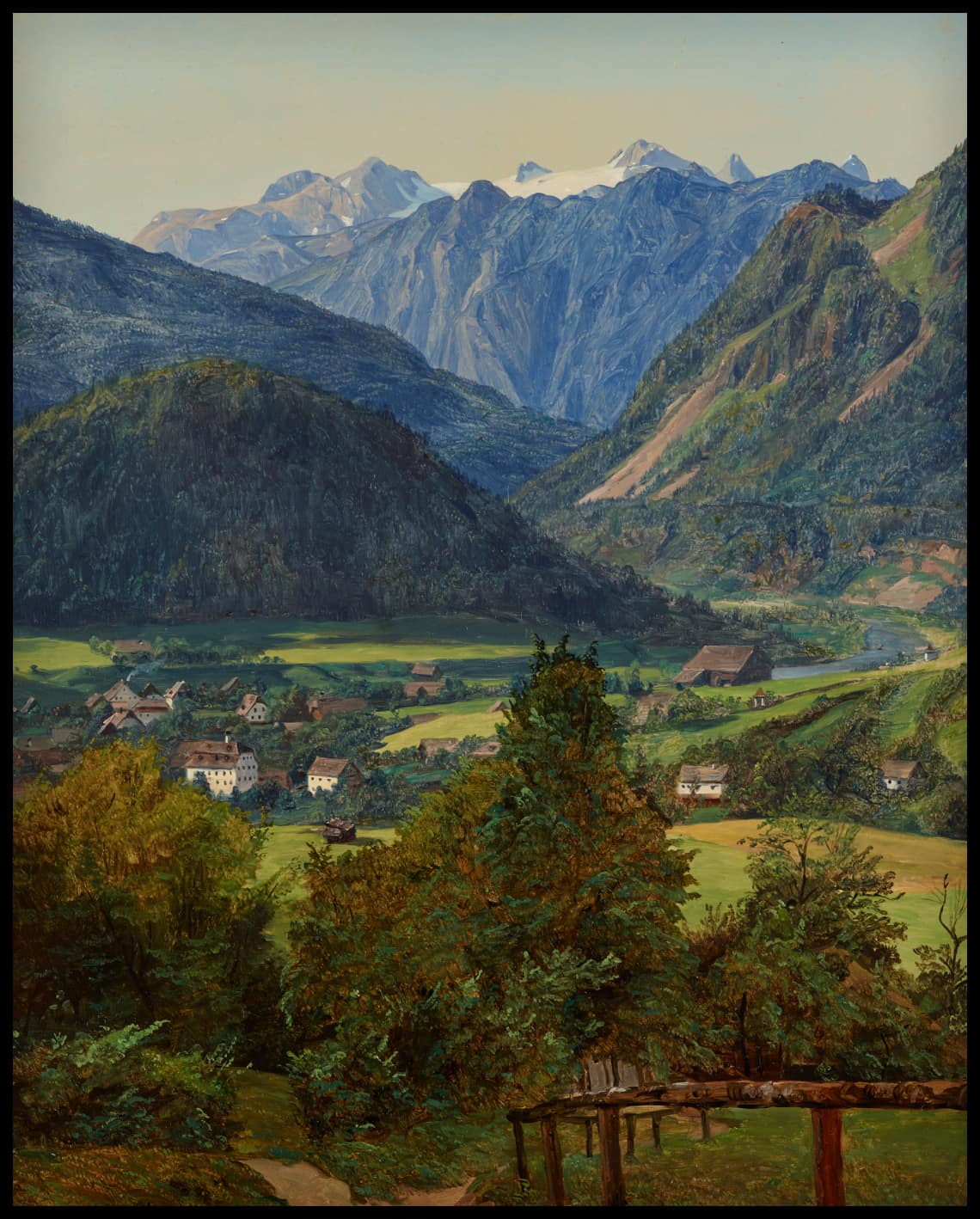 Der Dachstein vom Sophien Doppelblick bei Ischl