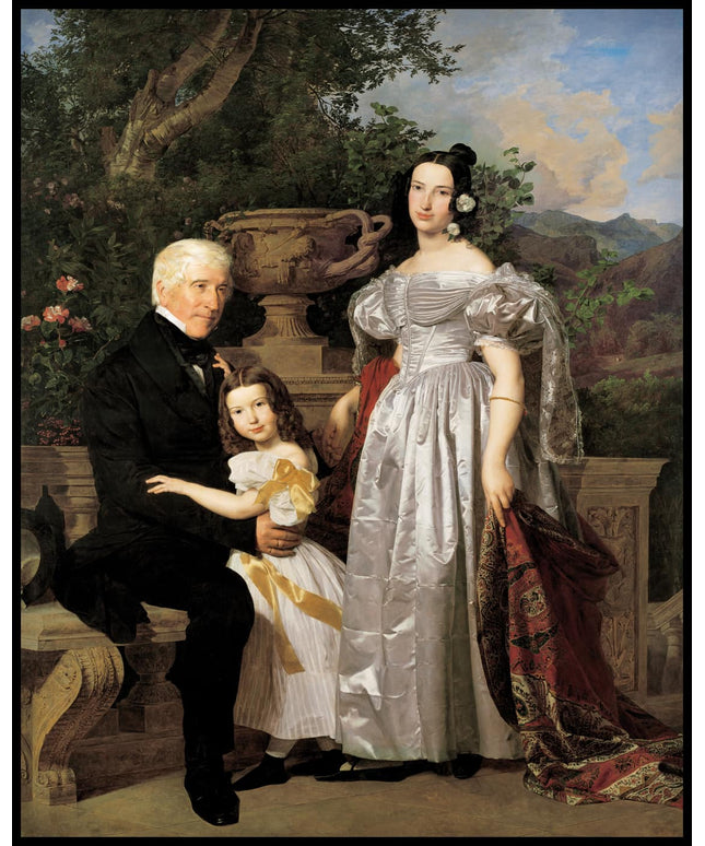 Mathias Kerzmann mit Gattin und Tochter