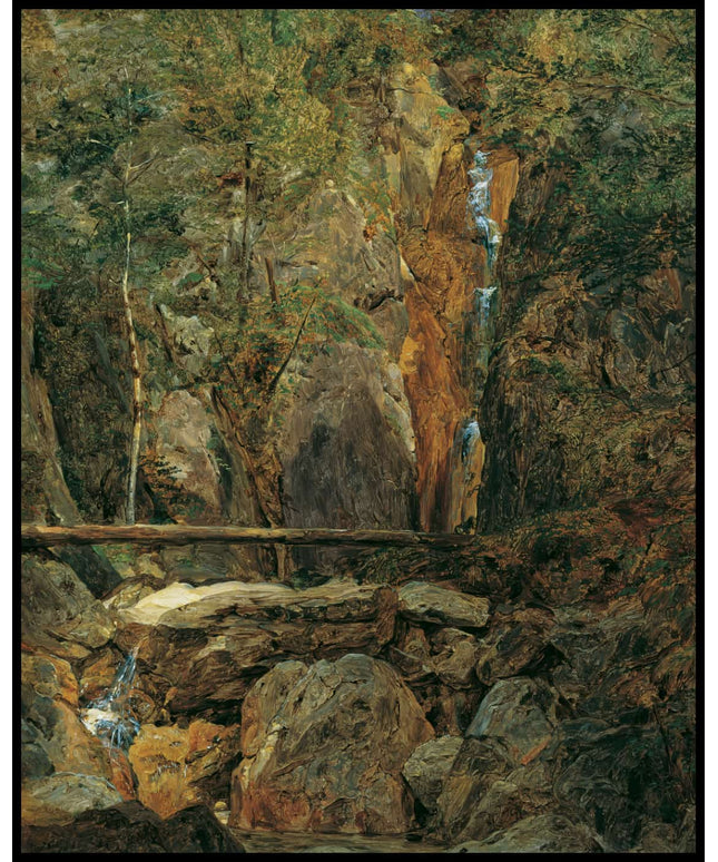 Der Hohenzollern Wasserfall im Jainzental, nächst dem Sophien Doppelblick bei Ischl