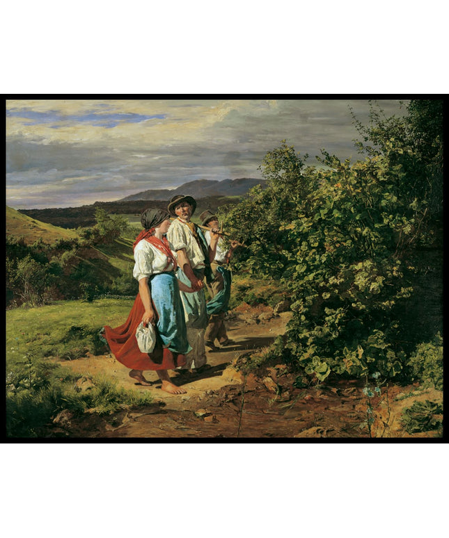 Heimkehr von der Arbeit, die Liebenden am Scheideweg