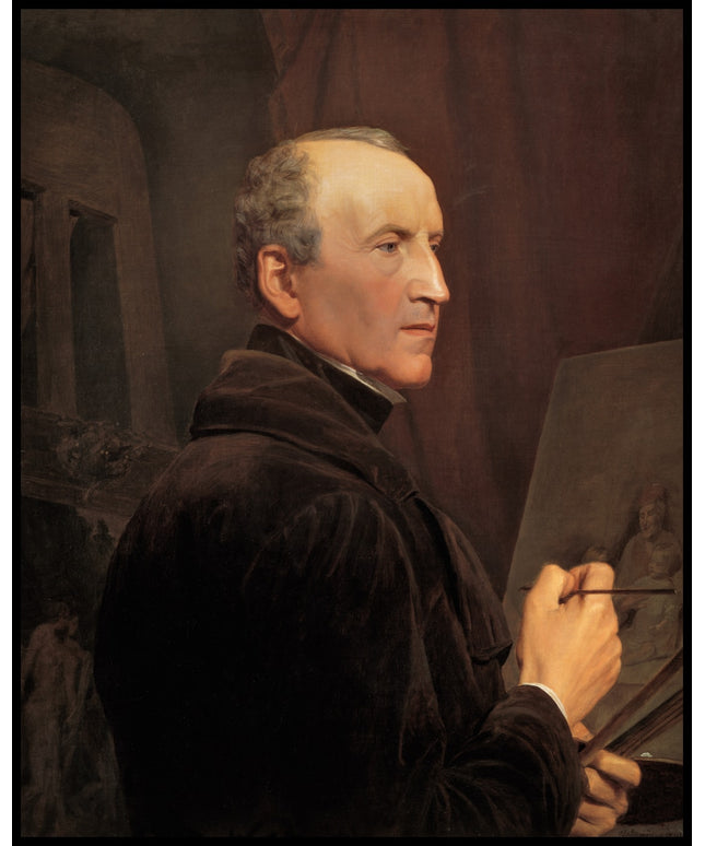 Selbstporträt vor der Staffelei