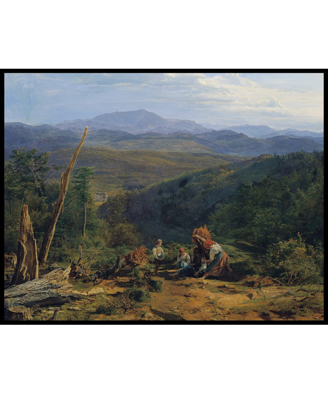 Wienerwaldlandschaft mit Burg Wildegg